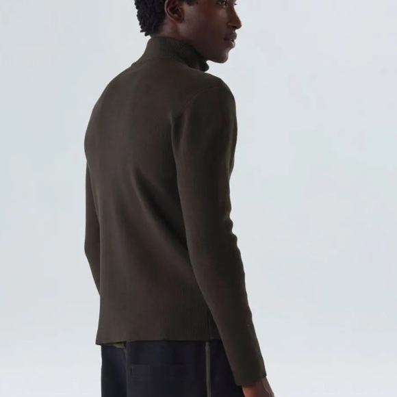 Osklen Men’s Olive Green Knit Sweater With Full Zipper Size Small New With Tags! - Picture 4 of 12